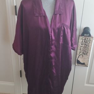 women's 22/24 Solange long sleep shirt purple